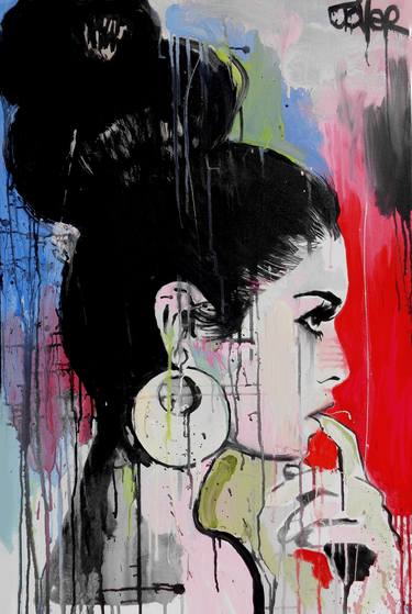 Print of Expressionism Women Paintings by LOUI JOVER