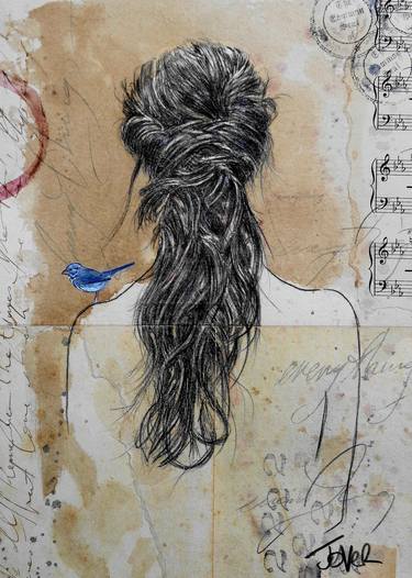 Print of Figurative Women Drawings by LOUI JOVER