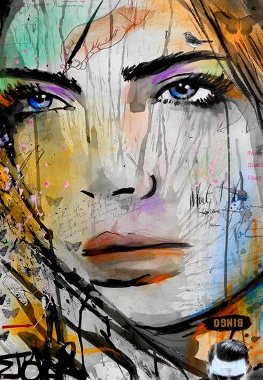 Print of Pop Art Women Drawings by LOUI JOVER