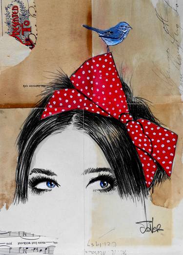 Print of Women Drawings by LOUI JOVER