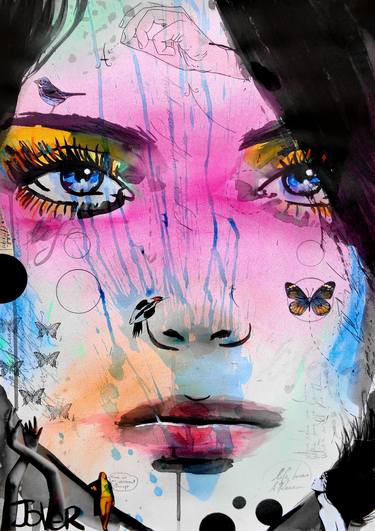 Print of Pop Art Women Drawings by LOUI JOVER