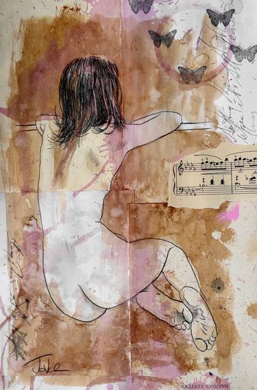 Print of Women Drawings by LOUI JOVER