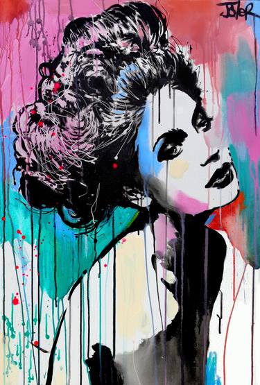 Original Expressionism Women Paintings by LOUI JOVER