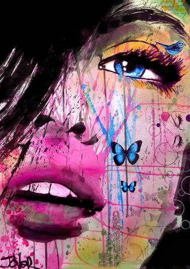 Print of Street Art Women Drawings by LOUI JOVER