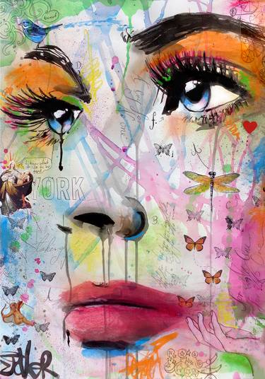 Print of Women Drawings by LOUI JOVER