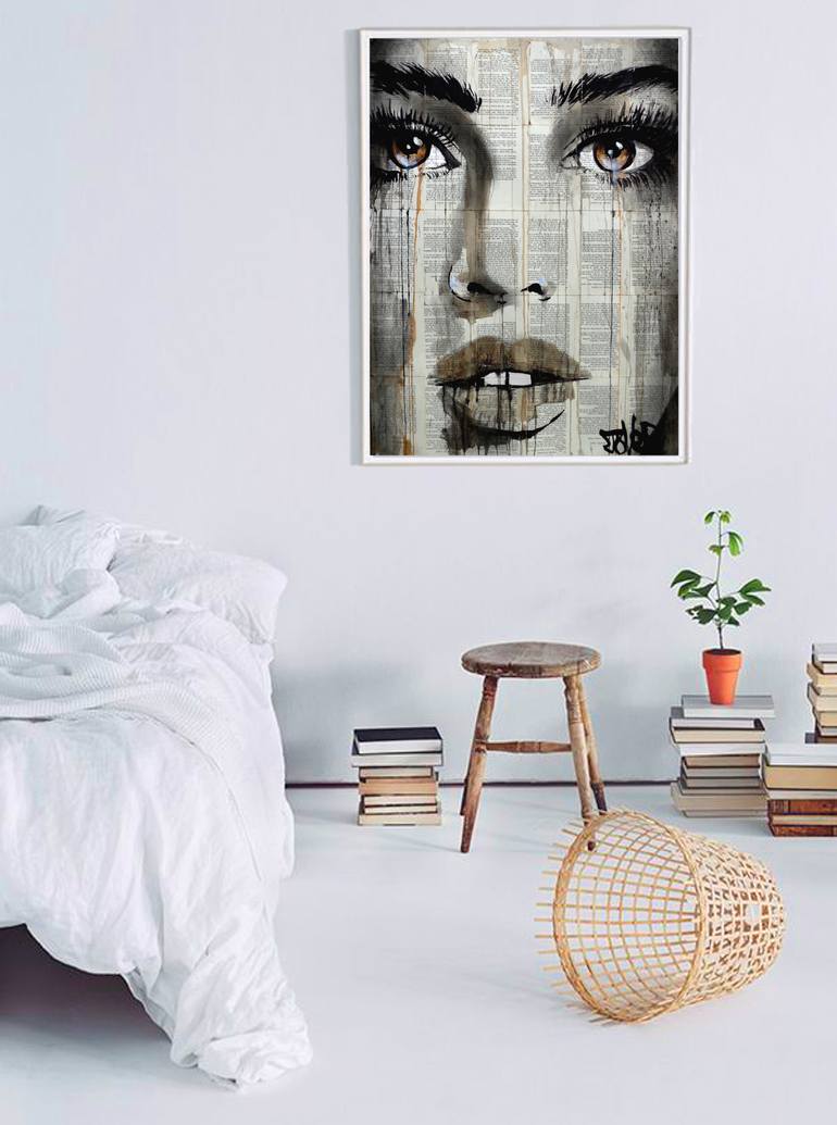 Original Figurative Women Drawing by Loui Jover