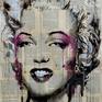 marilyn (of the book pages) Drawing by LOUI JOVER | Saatchi Art