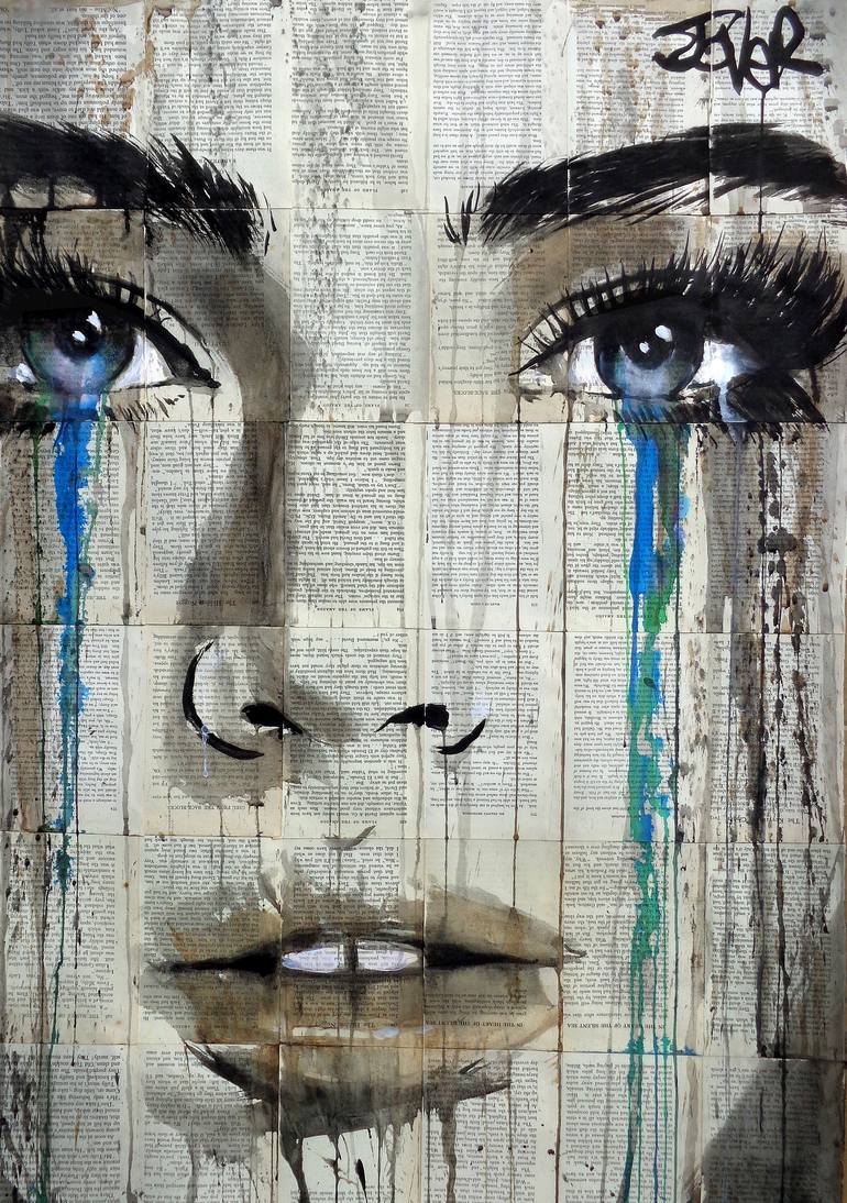 blue flame Drawing by LOUI JOVER | Saatchi Art