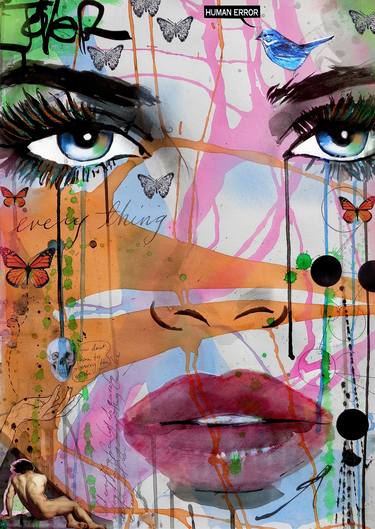 Print of Women Drawings by LOUI JOVER