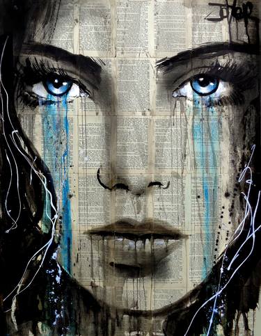 Print of Expressionism Portrait Drawings by LOUI JOVER