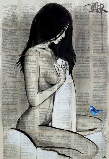 Print of Figurative Nude Drawings by LOUI JOVER