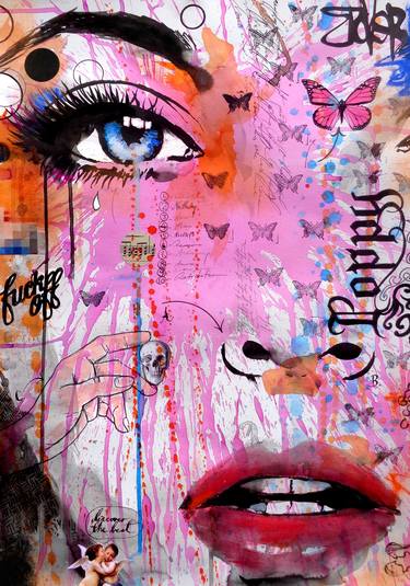 Print of Pop Art Women Drawings by LOUI JOVER