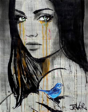 Print of Figurative Women Drawings by LOUI JOVER