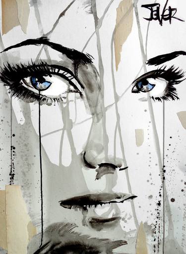 Print of Expressionism Women Drawings by LOUI JOVER