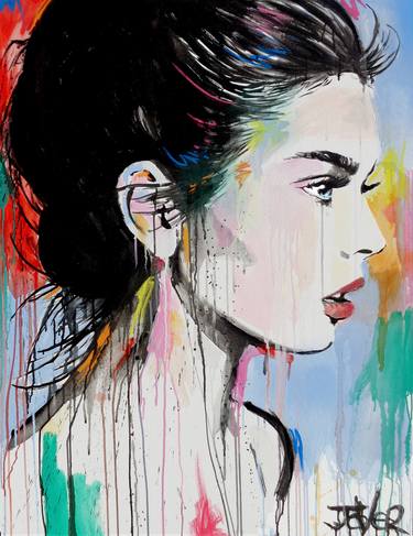 Print of Expressionism Women Paintings by LOUI JOVER