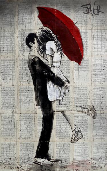 Print of Figurative Love Drawings by LOUI JOVER