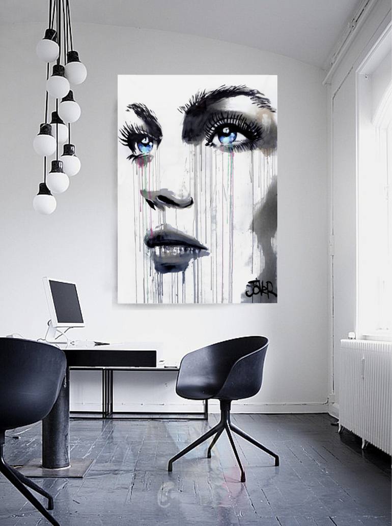 Original Expressionism Women Painting by Loui Jover