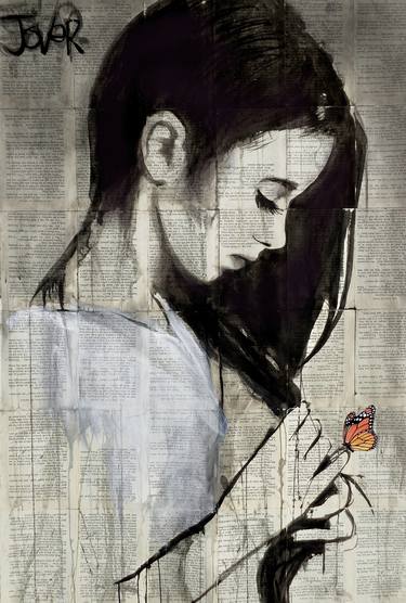 Original Figurative Women Drawings by LOUI JOVER