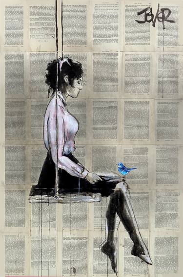 Print of Figurative Women Drawings by LOUI JOVER