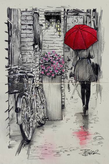 Print of Figurative Women Drawings by LOUI JOVER