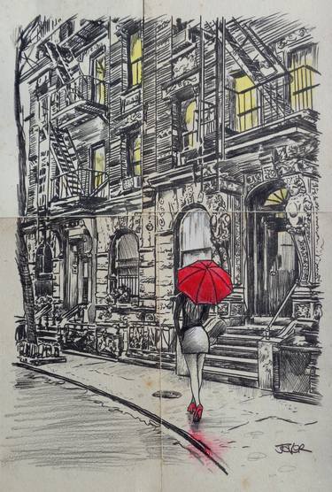 Print of Figurative Cities Drawings by LOUI JOVER