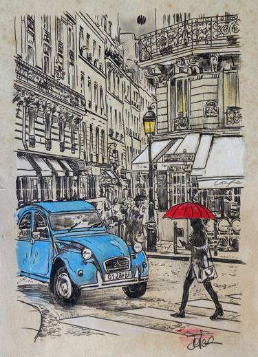 Print of Figurative Cities Drawings by LOUI JOVER