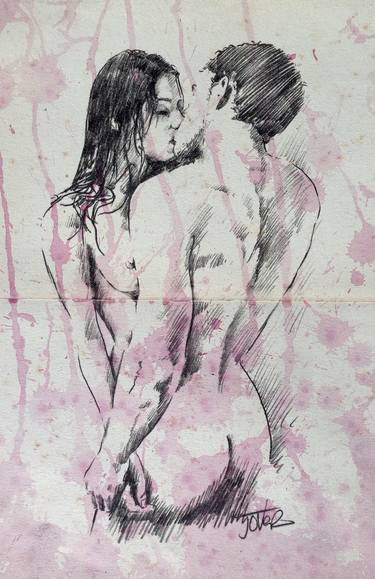 Print of Figurative Love Drawings by LOUI JOVER