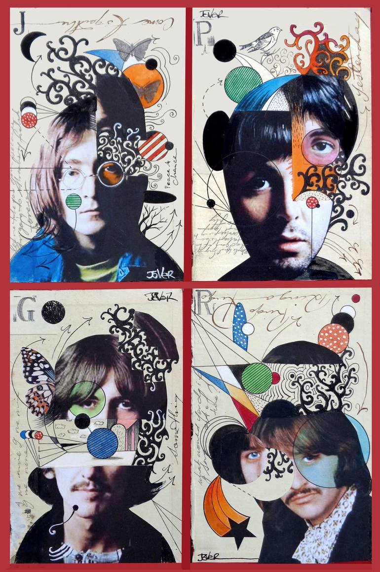 Original Dada Women Collage by Loui Jover