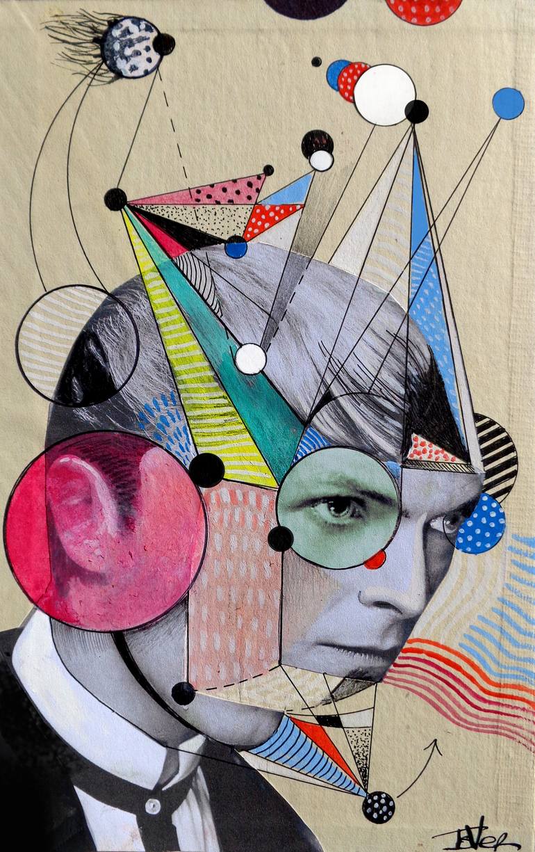 Original Dada Women Collage by Loui Jover