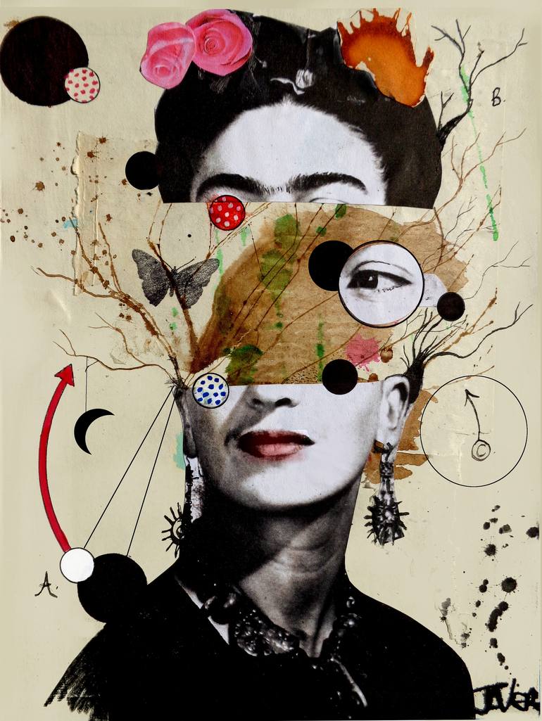 Original Dada Women Collage by LOUI JOVER