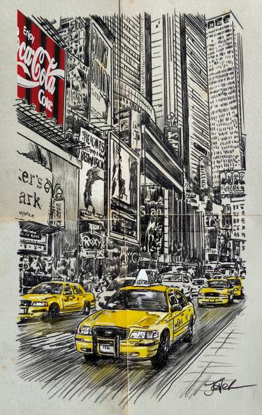 Print of Expressionism Cities Drawings by LOUI JOVER