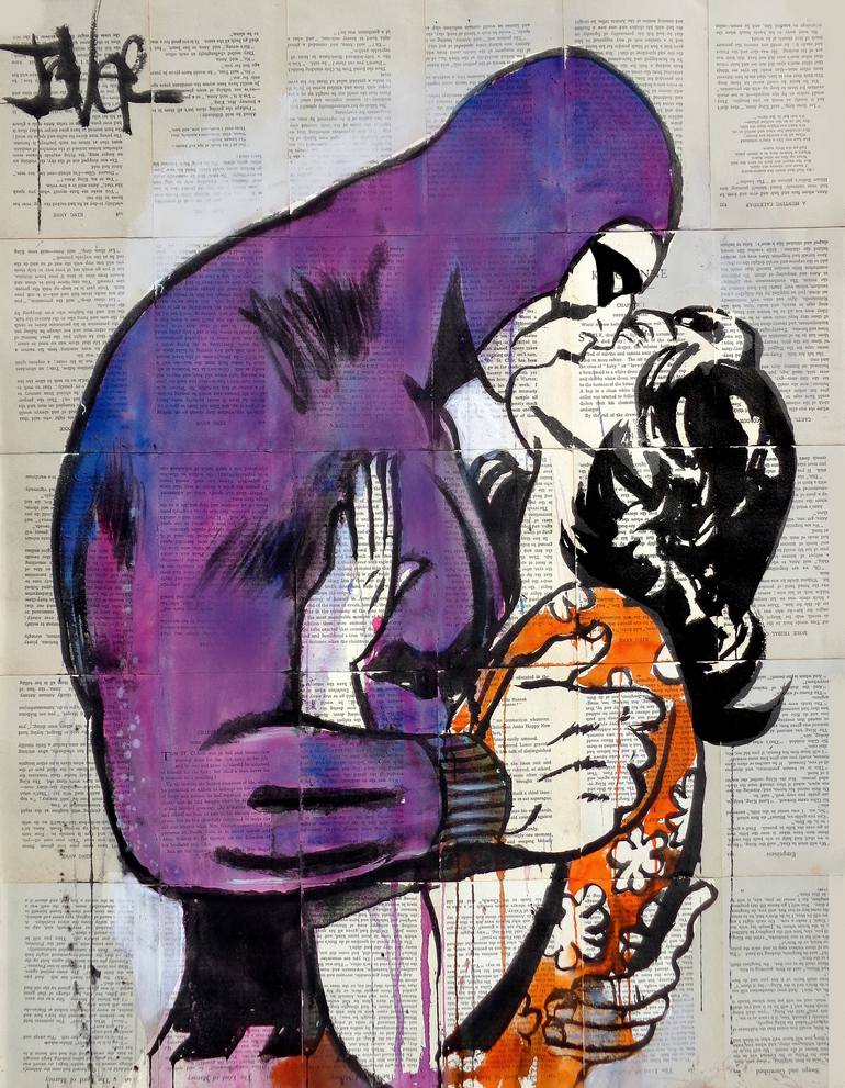 Original Pop Art Pop Culture/Celebrity Drawing by LOUI JOVER