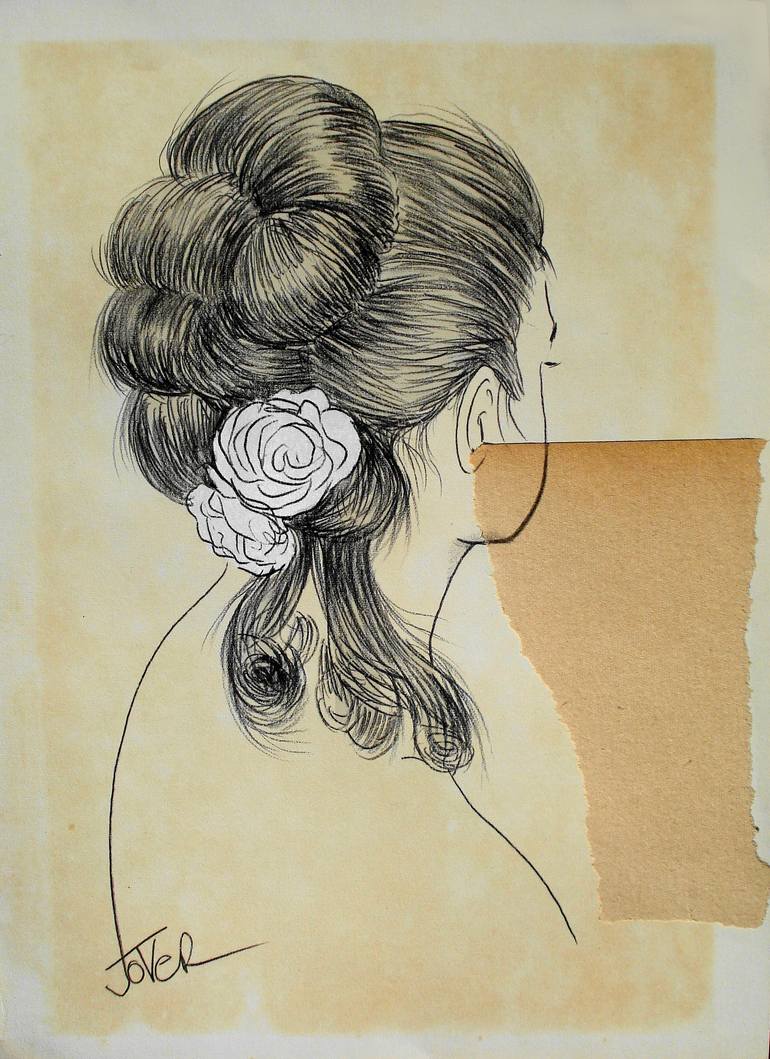 Original Figurative Women Drawing by Loui Jover
