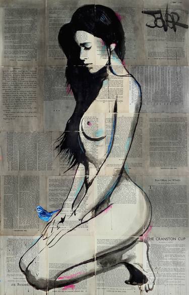 Print of Figurative Nude Drawings by LOUI JOVER
