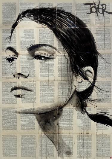 Original Expressionism Women Drawings by LOUI JOVER