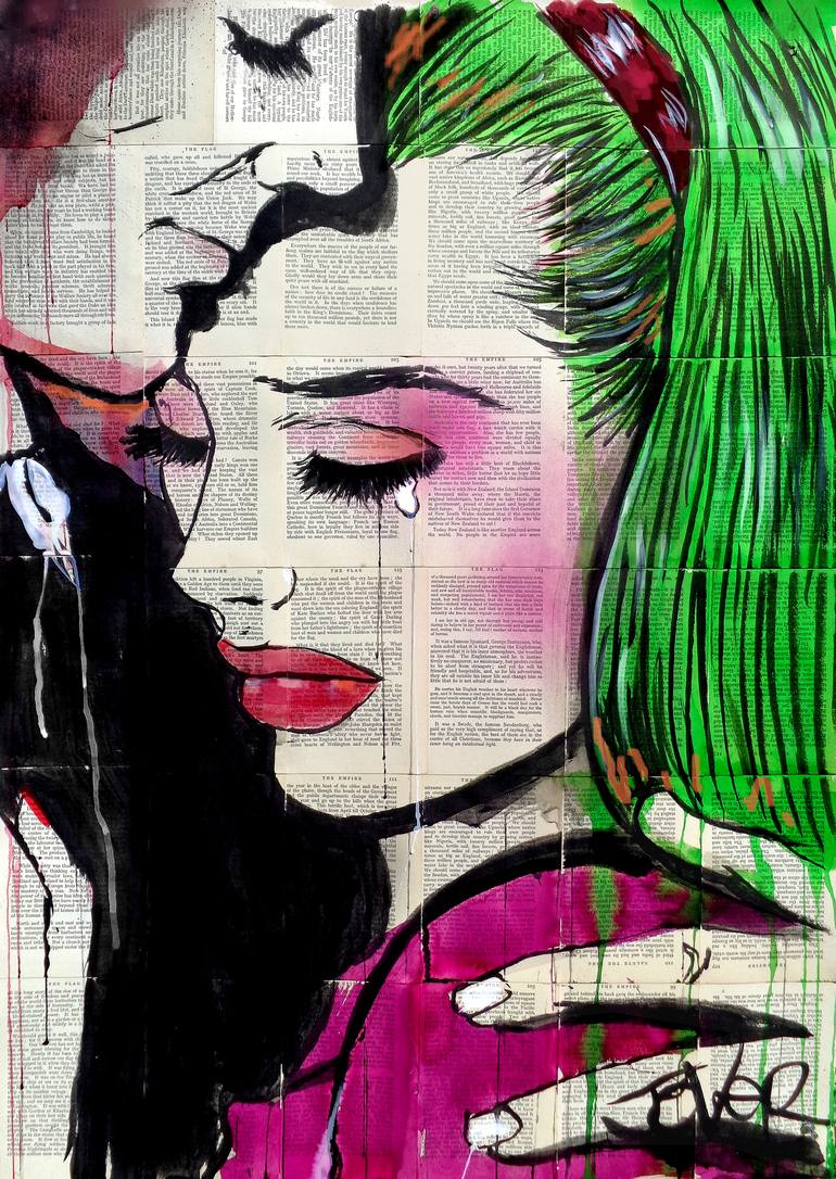 Original Pop Art Popular culture Drawing by LOUI JOVER