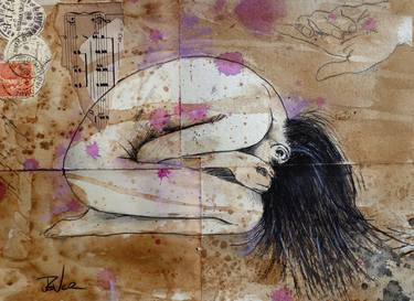 Print of Expressionism Nude Drawings by LOUI JOVER