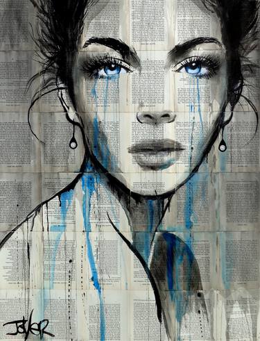 Original Expressionism Women Drawings by LOUI JOVER