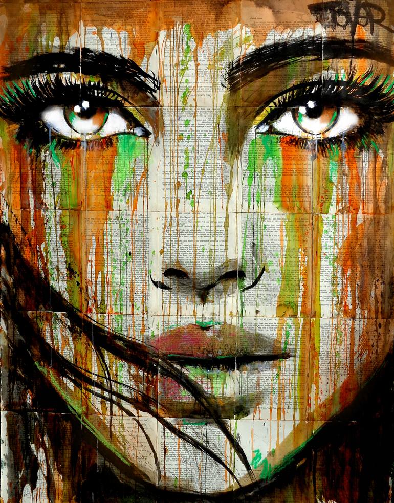 Original Figurative Women Drawing by Loui Jover