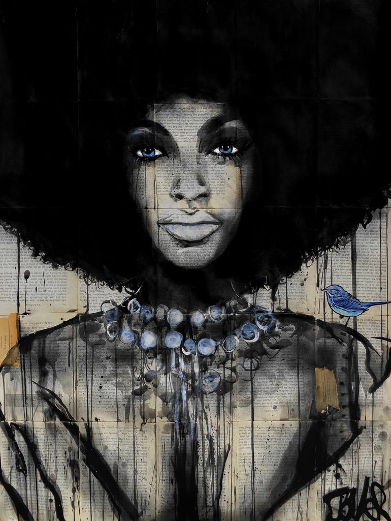 Original Figurative Women Drawing by Loui Jover