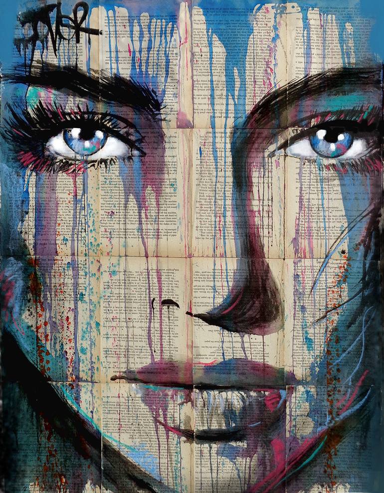 Original Figurative Women Drawing by Loui Jover