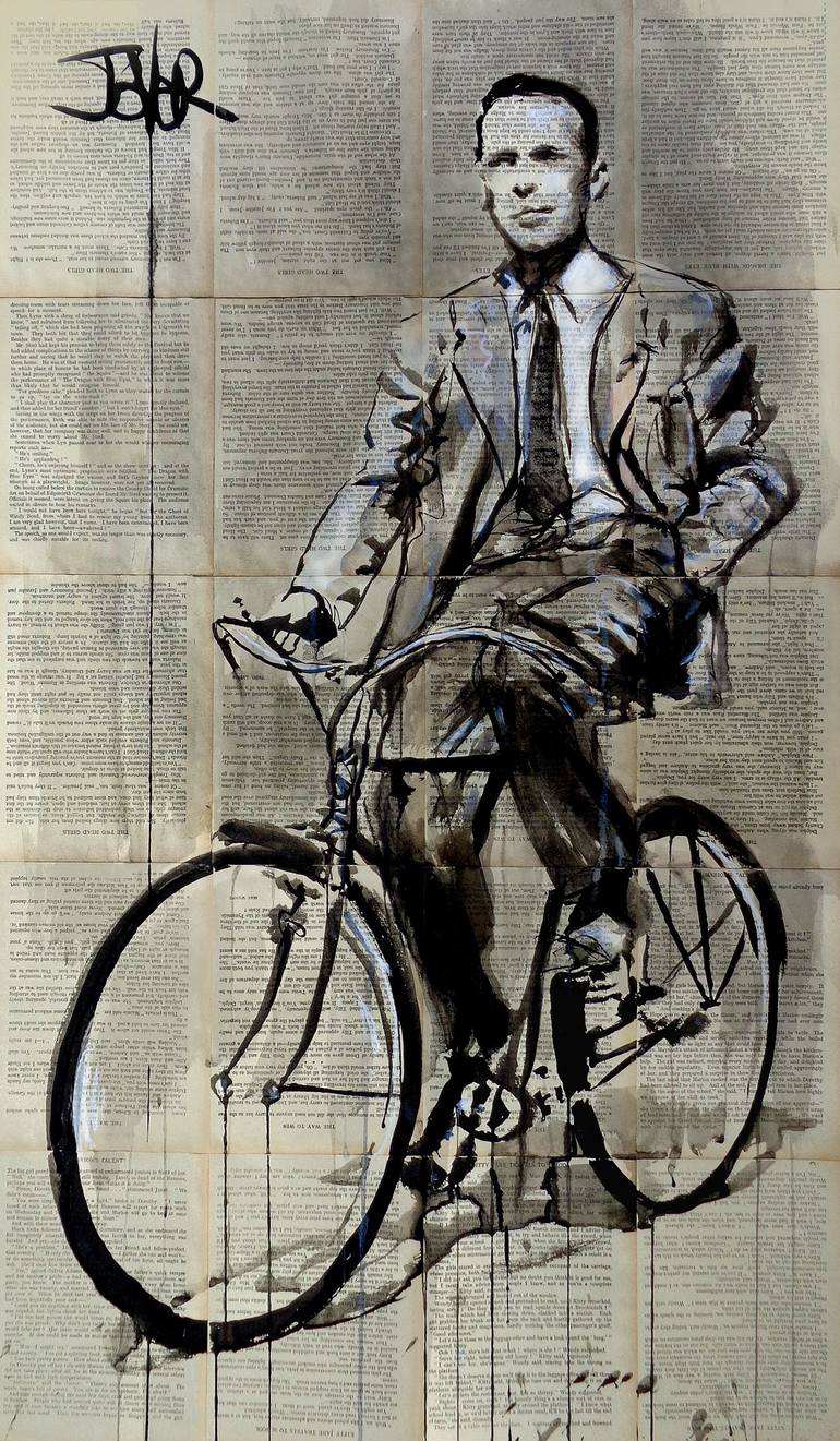 ride on Drawing by LOUI JOVER | Saatchi Art