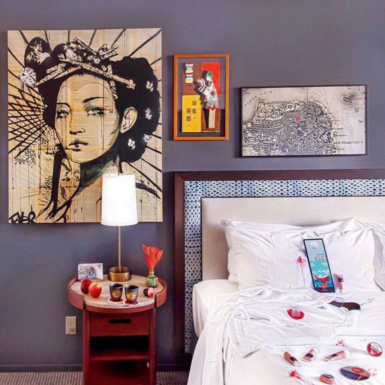 Original Figurative Women Painting by Loui Jover