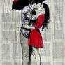 RED RAINY LOVE - Original sold , prints available