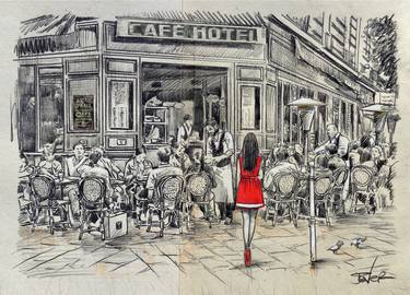 Print of Figurative Cities Drawings by LOUI JOVER