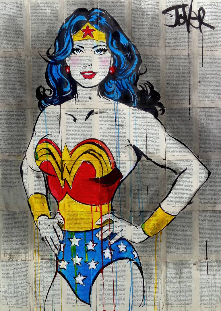 Original Pop Art Pop Culture/Celebrity Drawing by Loui Jover