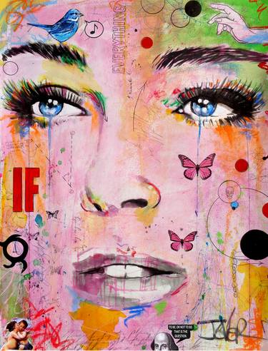 Print of Street Art Women Drawings by LOUI JOVER