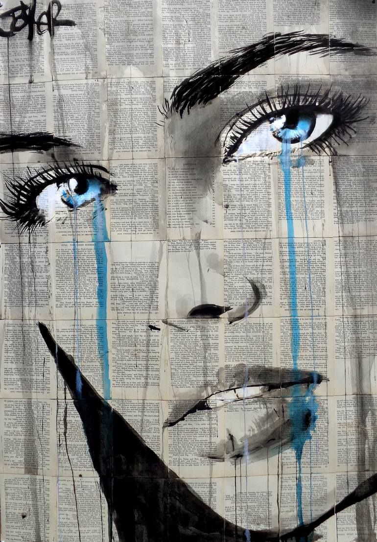 Original Figurative Women Drawing by Loui Jover