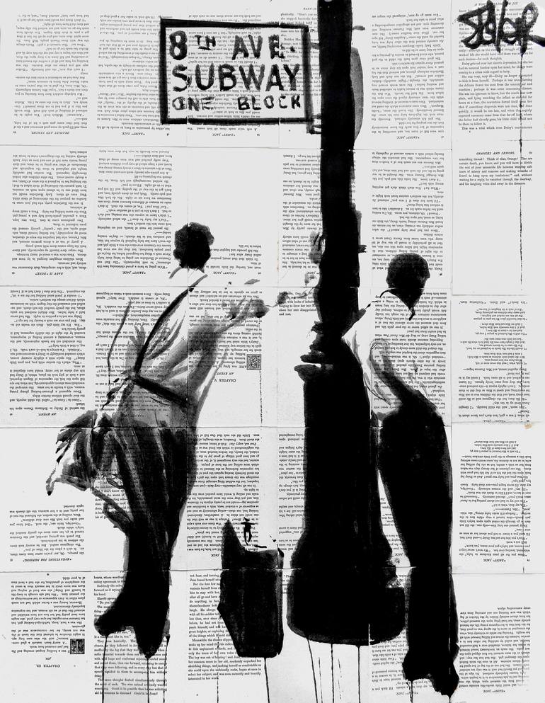 Original Figurative Men Drawing by Loui Jover