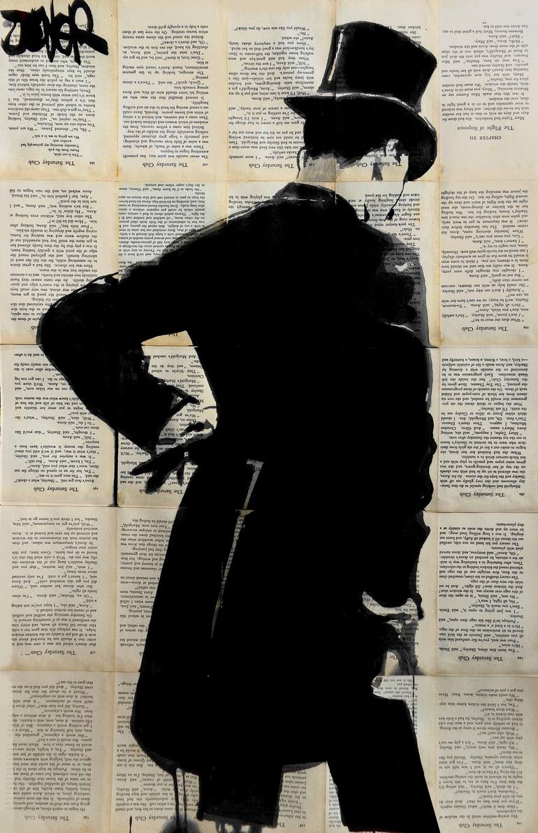 Original Figurative Men Drawing by Loui Jover